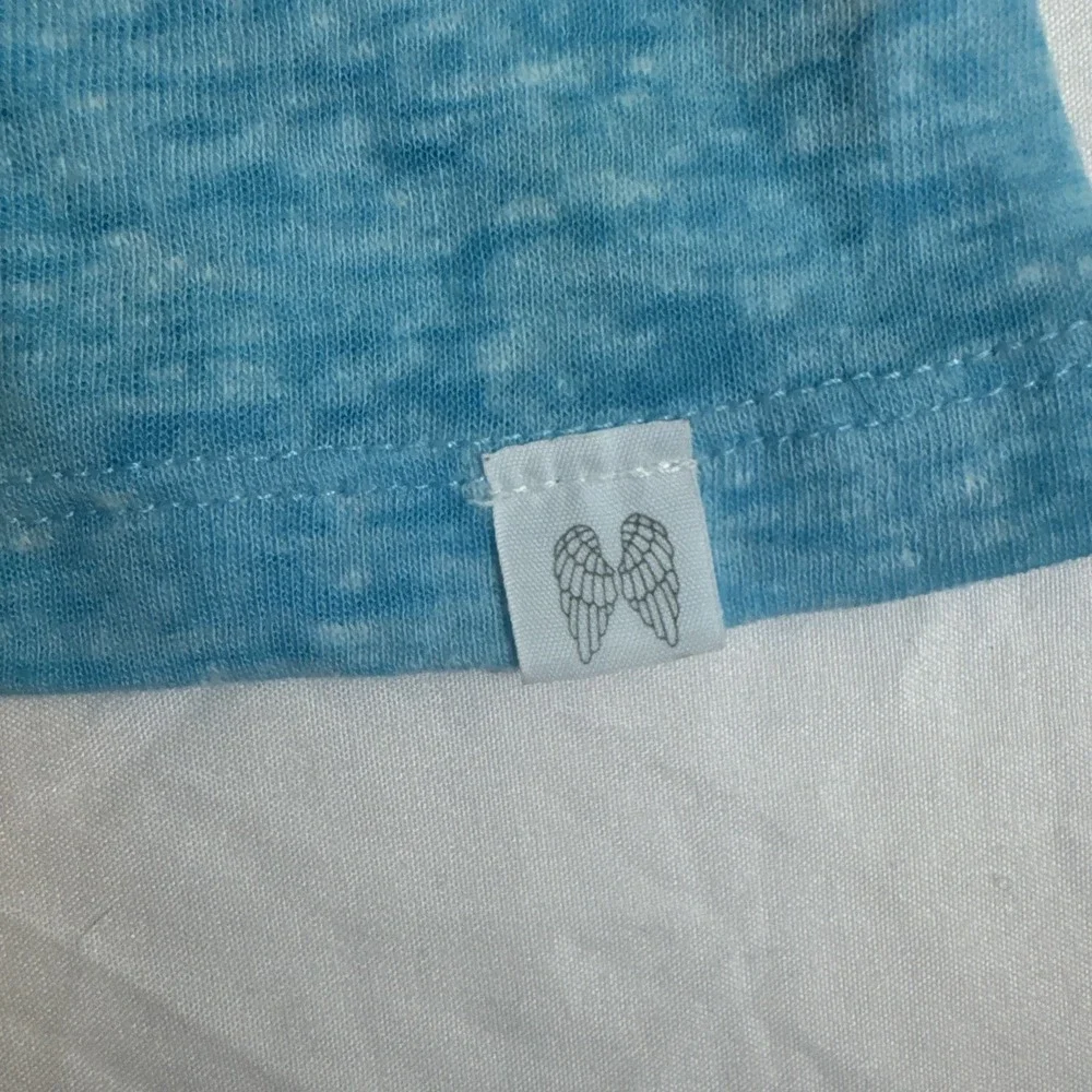 Victoria's Secret Y2K Tank Top‎ Racer Back Blue Silver Bling Heart Size S Rare - Picture 4 of 9